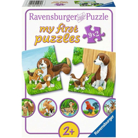 RAVENSBURGER Moje prvé puzzle Zvieracie rodiny 9x2 dielikov