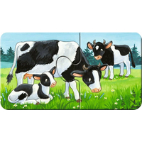 RAVENSBURGER Moje prvé puzzle Zvieracie rodiny 9x2 dielikov