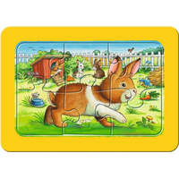 RAVENSBURGER Moje prvé puzzle Zvierací kamaráti 3x6 dielikov