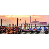 RAVENSBURGER Panoramatické puzzle Gondoly v Benátkach, Taliansko 1000 dielikov