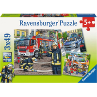 RAVENSBURGER Puzzle Záchranári 3x49 dielikov
