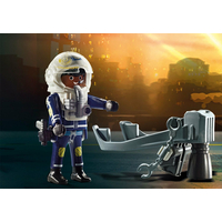 PLAYMOBIL® City Action 70782 Policajný Jetpack: Zatknutie zlodeja umenia