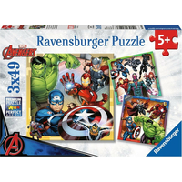RAVENSBURGER Puzzle Avengers 3x49 dielikov