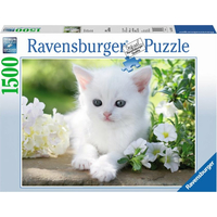 RAVENSBURGER Puzzle Biele mačiatko 1500 dielikov