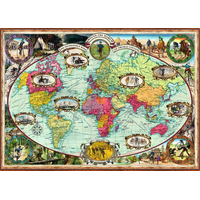 RAVENSBURGER Puzzle Cesta okolo sveta na bicykli 1000 dielikov