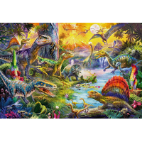 SCHMIDT Puzzle Dinosaury 60 dielikov + darček (figúrky dinosaurov)