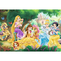 RAVENSBURGER Puzzle Disney princeznej a ich maznáčikovia 2x24 dielikov