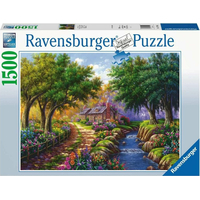 RAVENSBURGER Puzzle Domček pri rieke 1500 dielikov