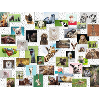 RAVENSBURGER Puzzle Koláž so zvieracími ksichtíkmi 1500 dielikov