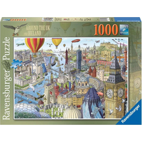 RAVENSBURGER Puzzle Okolo Veľkej Británie a Írska 1000 dielikov
