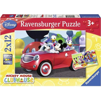 RAVENSBURGER Puzzle Mickey Mouse s priateľmi 2x12 dielikov