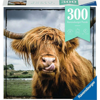 RAVENSBURGER Puzzle Moment: Highlandský dobytok 300 dielikov