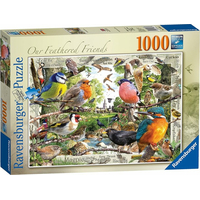 RAVENSBURGER Puzzle Naši operení priatelia 1000 dielikov