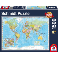 SCHMIDT Puzzle Politická mapa sveta 1500 dielikov