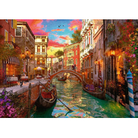 RAVENSBURGER Puzzle Romantické Benátky 1000 dielikov
