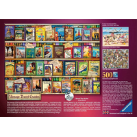 RAVENSBURGER Puzzle Historické cestovné príručky 500 dielikov