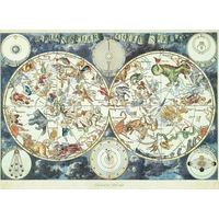 RAVENSBURGER Puzzle Svetová mapa fantastických zvierat 1500 dielikov