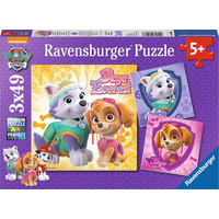 RAVENSBURGER Puzzle Tlapková patrola: Dievčenská sila 3x49 dielikov