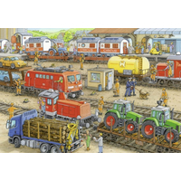 RAVENSBURGER Puzzle Rušná vlaková stanica 2x24 dielikov
