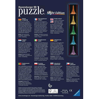RAVENSBURGER Svietiace 3D puzzle Nočná edícia Eiffelova veža 216 dielikov