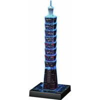 RAVENSBURGER Svietiace 3D puzzle Nočná edícia Taipei 101, Taiwan 216 dielikov
