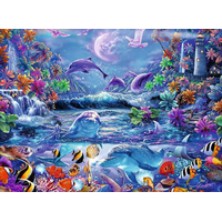 RAVENSBURGER Svietiace puzzle Magický spln 500 dielikov