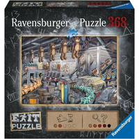 RAVENSBURGER Únikové EXIT puzzle Továreň na hračky 368 dielikov