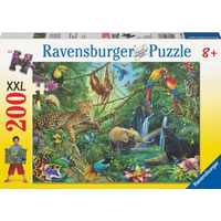 RAVENSBURGER Puzzle Zvieratá v džungli XXL 200 dielikov