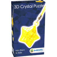 HCM KINZEL 3D Crystal puzzle prívesok Mini hviezda 14 dielikov
