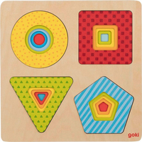 GOKI Viacvrstvová vkladačka Geometrické tvary 4v1