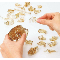 HCM KINZEL 3D Crystal puzzle Tyranosaurus žltý 49 dielikov