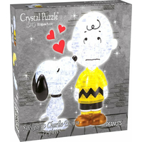 HCM KINZEL 3D Crystal puzzle Snoopy a Charlie Brown 77 dielikov