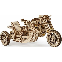 UGEARS 3D puzzle Motorka so sajdkárou 380 dielikov