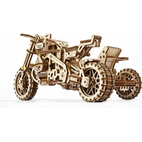 UGEARS 3D puzzle Motorka so sajdkárou 380 dielikov