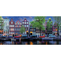 GIBSONS Panoramatické puzzle Amsterdam 636 dielikov