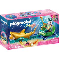 PLAYMOBIL® Magic 70097 Kráľ morí so žraločím kočiarom