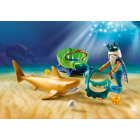 PLAYMOBIL® Magic 70097 Kráľ morí so žraločím kočiarom