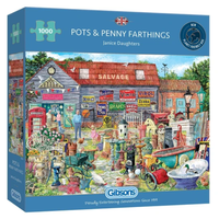 GIBSONS Puzzle Hrnce a veteš za pár drobných 1000 dielikov