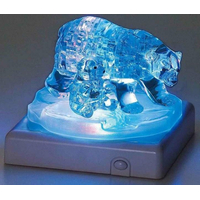 HCM KINZEL 3D Crystal puzzle Ľadová medvedica s mláďaťom 40 dielikov