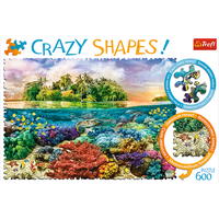 TREFL Crazy Shapes puzzle Tropický ostrov 600 dielikov