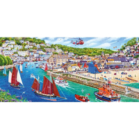 GIBSONS Panoramatické puzzle Prístav Looe, Cornwall 636 dielikov