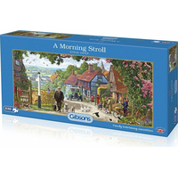 GIBSONS Panoramatické puzzle Ranná prechádzka 636 dielikov