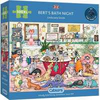 GIBSONS Puzzle Bertov večerný kúpeľ XL 500 dielikov