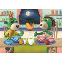 Puzzle Dobrú noc, Treflíci: Večerné rituály 4v1 (35,48,54,70 dielikov)