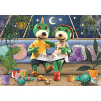 Puzzle Dobrú noc, Treflíci: Večerné rituály 4v1 (35,48,54,70 dielikov)