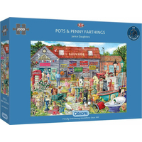 GIBSONS Puzzle Hrnce a veteš za pár drobných 2000 dielikov