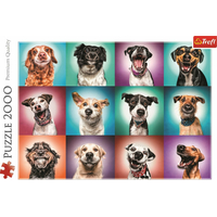 TREFL Puzzle Legrační portréty psov II, 2000 dielikov