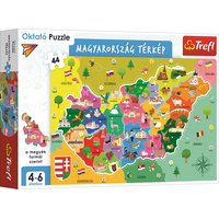 TREFL Puzzle Mapa Maďarska 44 dielikov