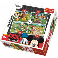 TREFL Puzzle Mickey Mouse a priatelia v parku 4v1 (35,48,54,70 dielikov)