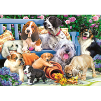TREFL Puzzle Psy v záhrade 1000 dielikov